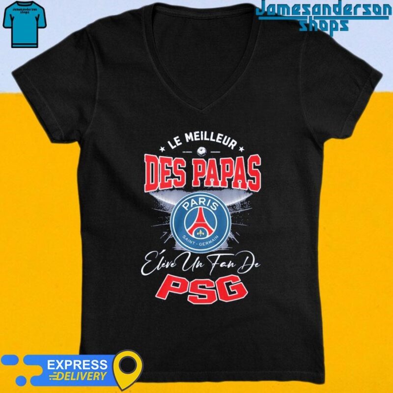 Official Le Meilleur Des Papas Paris Saint-Germain Fan V-Neck