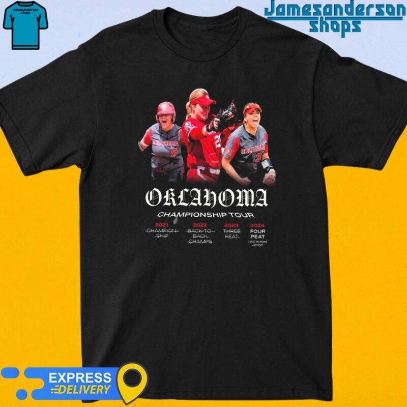 Official Oklahoma Sooners Softball Completes The First Four Peat In WCWS History shirt