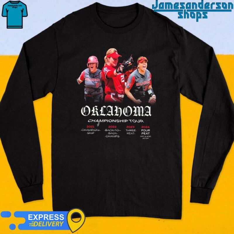 Official Oklahoma Sooners Softball Completes The First Four Peat In WCWS History Long Sleeve
