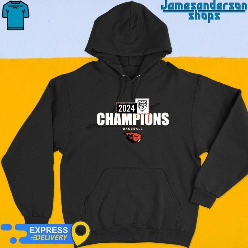 Oregon State Beavers 2024 Pac-12 Baseball Regular Season Champions Hoodie