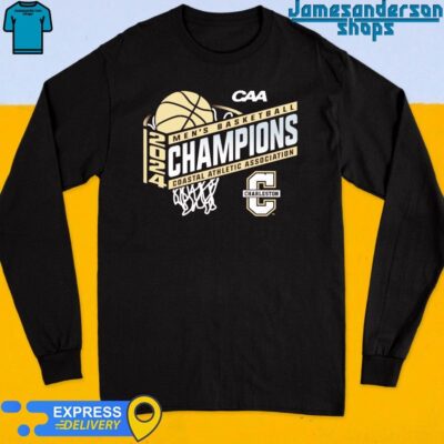 Official Charleston Cougars 2024 CAA Men's Basketball Conference Tournament Champions shirt Long Sleeve