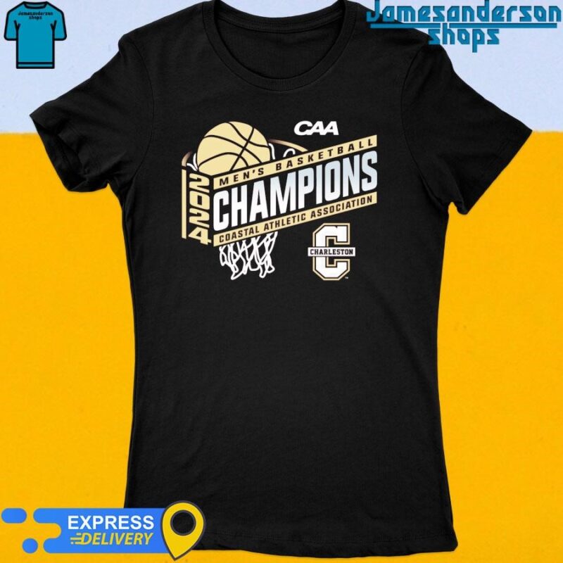 Official Charleston Cougars 2024 CAA Men's Basketball Conference Tournament Champions shirt Women's t-shirt