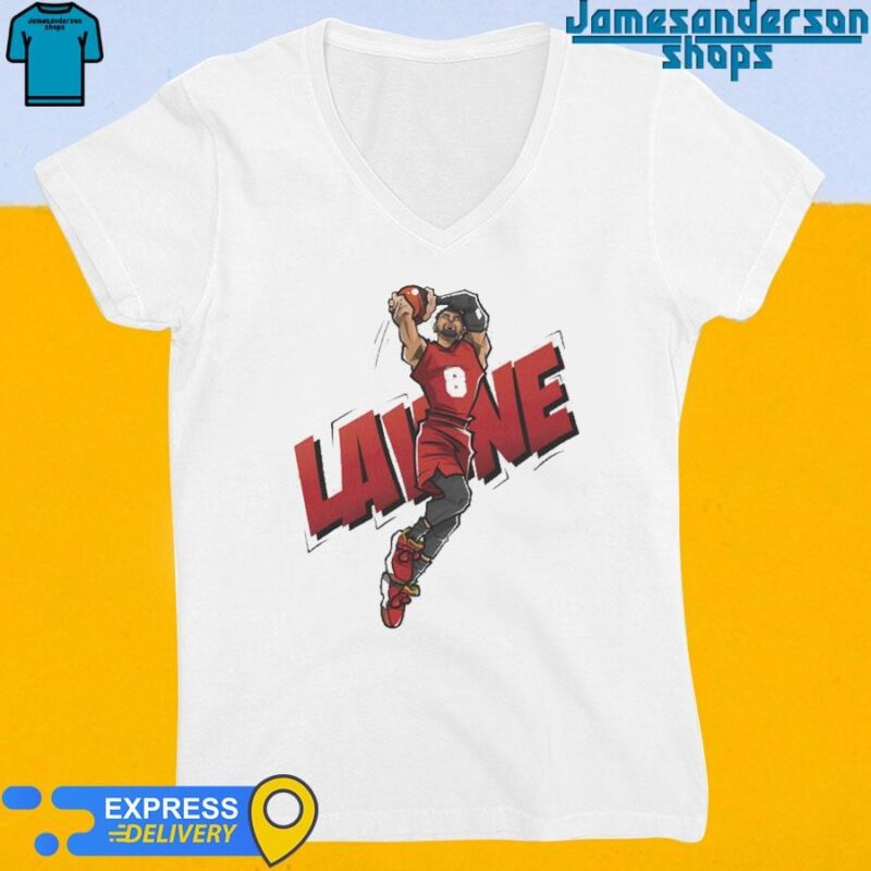 Official Zach LaVine Chicago Bulls Caricature V-Neck