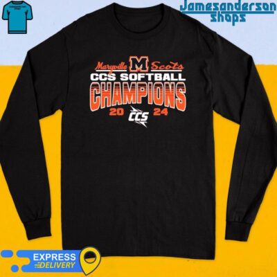 Official Maryville College Softball 2024 CCS Tournament Champions Long Sleeve
