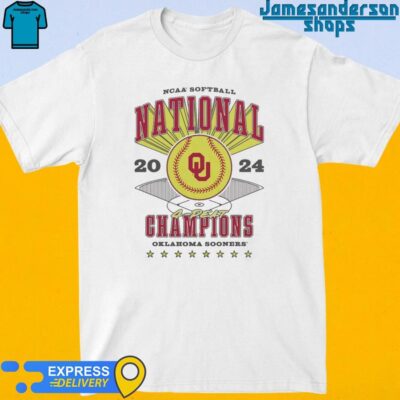 Official Oklahoma Sooners Softball 2024 4 Peat National Champions Ringer Tee shirt