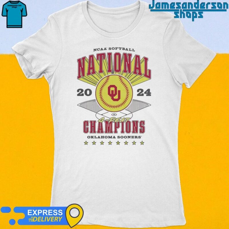 Official Oklahoma Sooners Softball 2024 4 Peat National Champions Ringer Tee Women's t-shirt