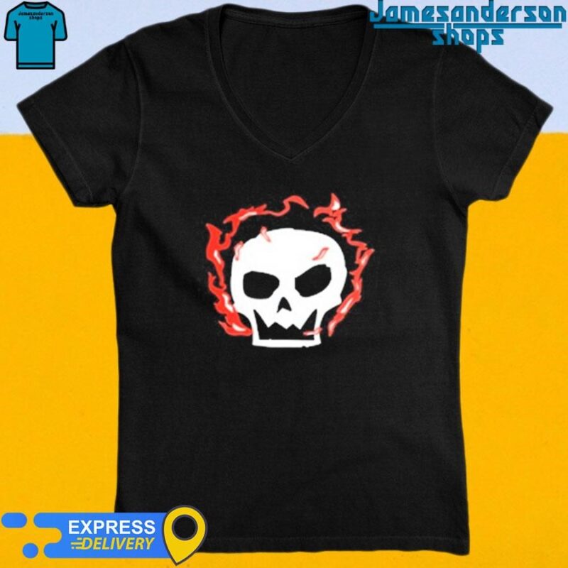 Lonely Stars A Skull V-Neck