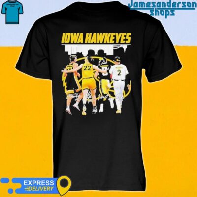 Iowa Hawkeyes Team Sports Skyline Signatures Shirt