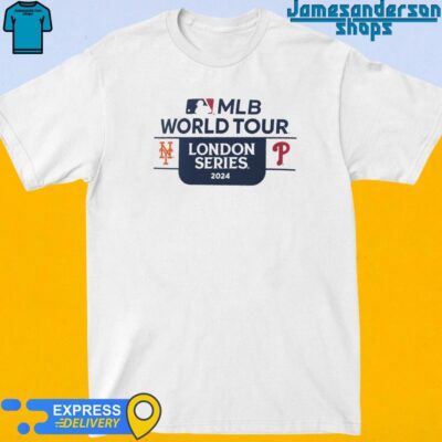Official New York Mets vs Philadelphia Phillies 2024 MLB World Tour London Series Match Up shirt