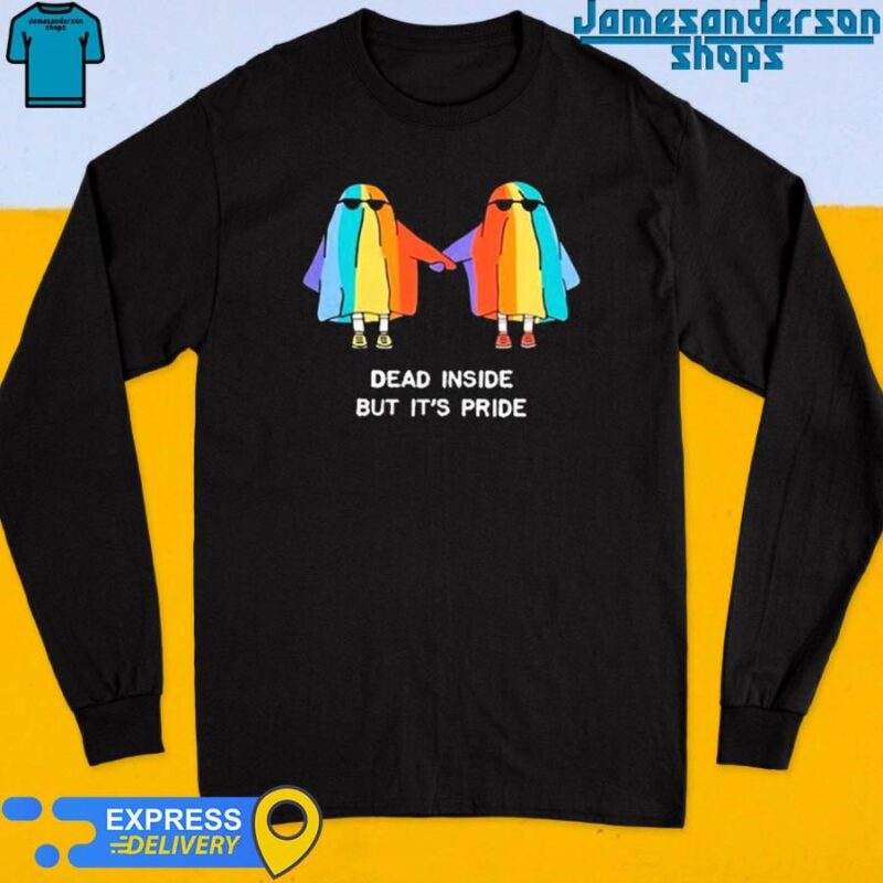 Official Dead Inside But It's Pride Ghosts Long Sleeve