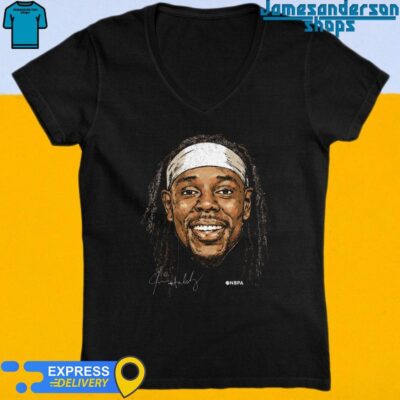 Official Jrue Holiday Boston Celtics Portrait Signature V-Neck