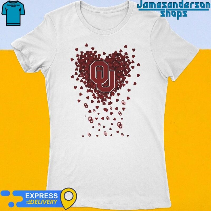 Official Oklahoma Sooners Heart Love 2024 Women's t-shirt