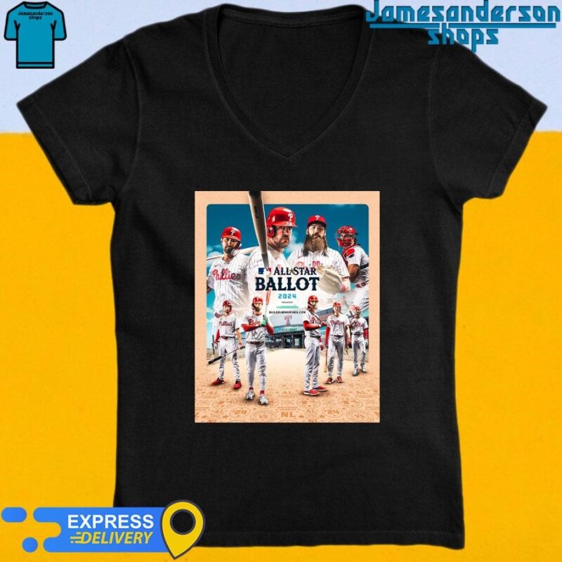 Official Philadelphia Phillies ALL Star Ballot 2024 V-Neck