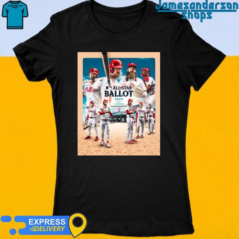 Official Philadelphia Phillies ALL Star Ballot 2024 Women's t-shirt