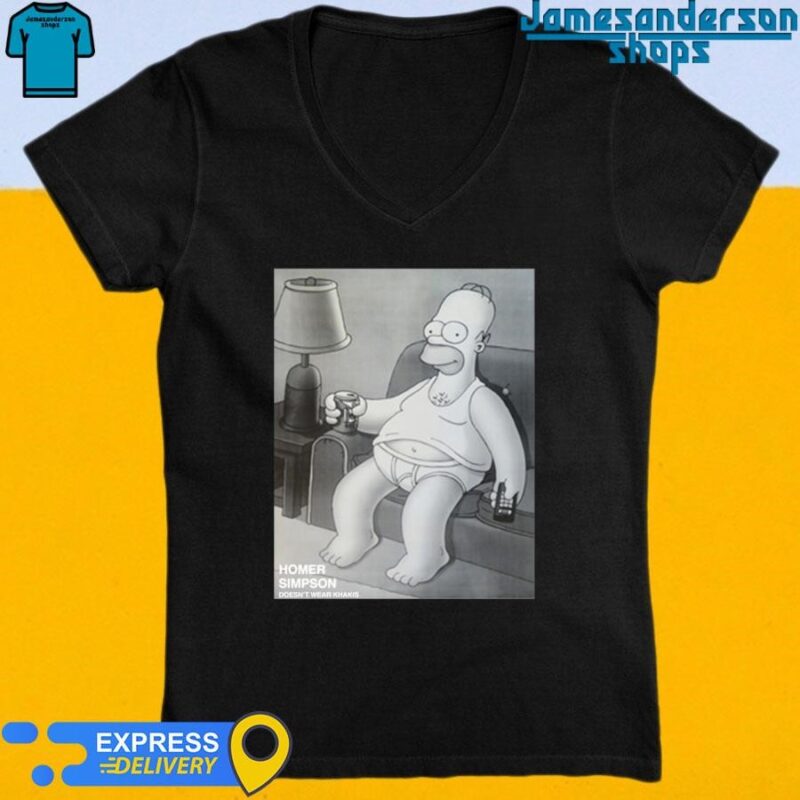 Official Homer Simpson Doesn’t Wear Khakis V-Neck