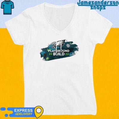 Official NFL Philadelphia Eagles Play Ground Build 2024 V-Neck