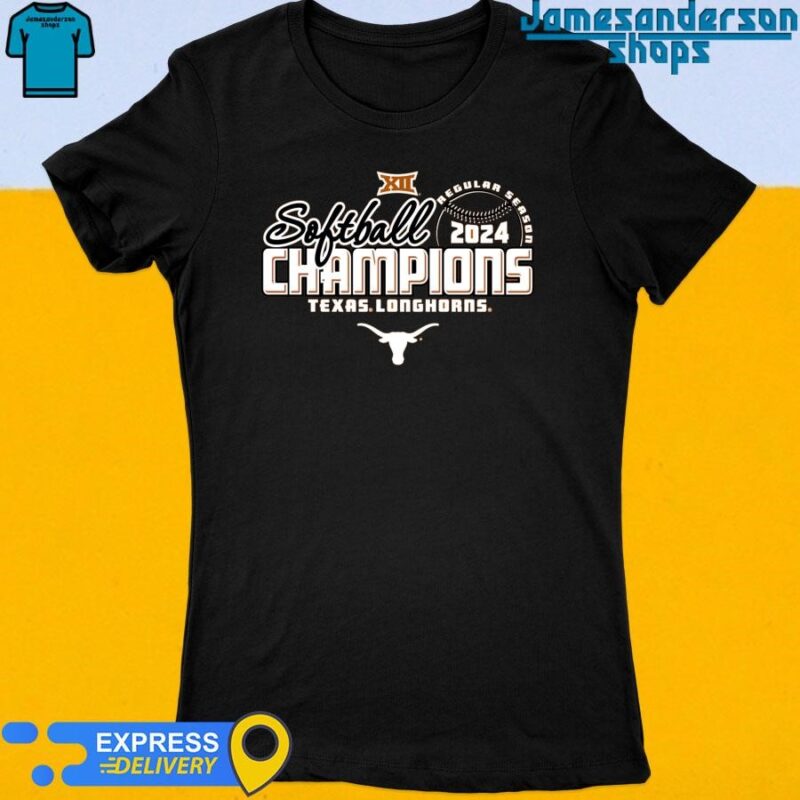 Texas Longhorns 2024 Big 12 Softball Regular Season Champions Women's t-shirt