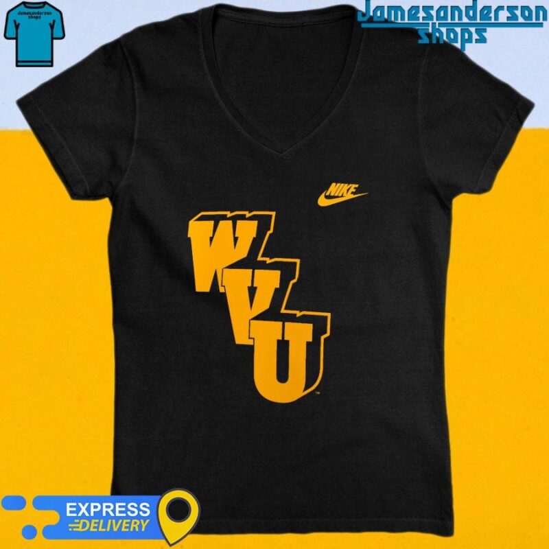 Official West Virginia Mountaineers Nike Blitz Evergreen Legacy Primary Tri-Blend V-Neck