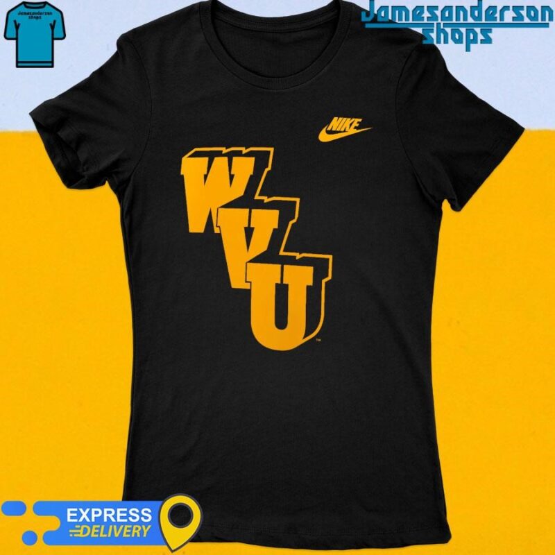 Official West Virginia Mountaineers Nike Blitz Evergreen Legacy Primary Tri-Blend Women's t-shirt