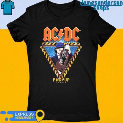 Official PWE Up Europe 2024 Tour AC DC Angus Young Triangle Women's t-shirt