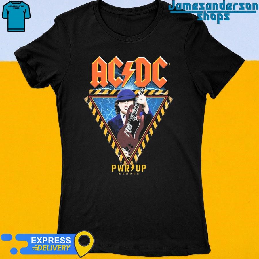 official-pwe-up-europe-2024-tour-ac-dc-angus-young-triangle-womens-t-shirt Official PWE Up Europe 2024 Tour AC DC Angus Young Triangle Women's t-shirt