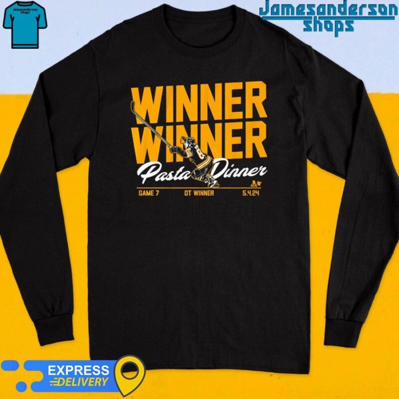 David Pastrnak Winner Pasta Dinner Long Sleeve