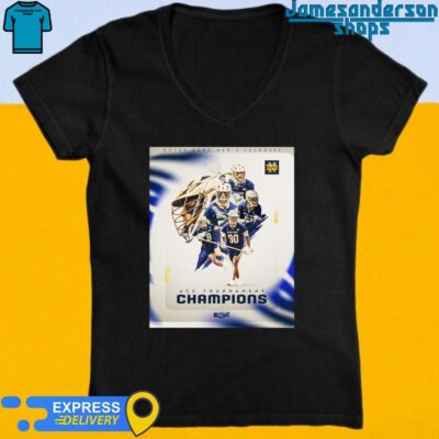 Notre Dame Men's Lacrosse 2024 ACC Tournament Champions All Fight V-Neck