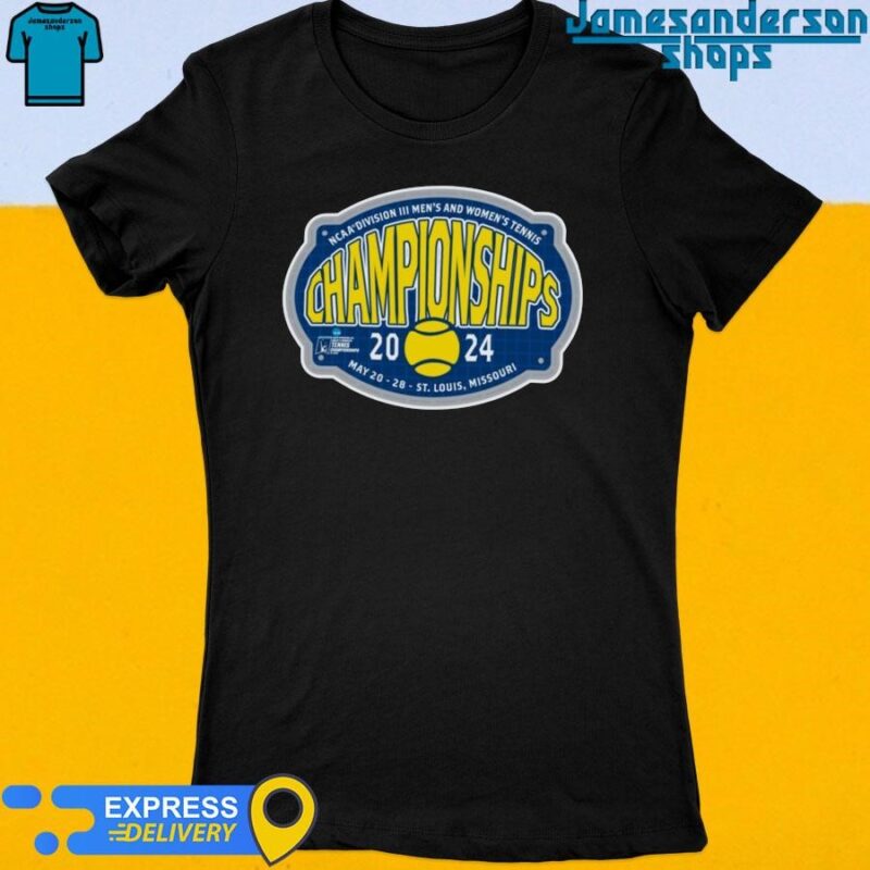 Official 2024 NCAA Division III Men's and Women's Tennis Championship May 20-28 St.Louis,Missouri Women's t-shirt