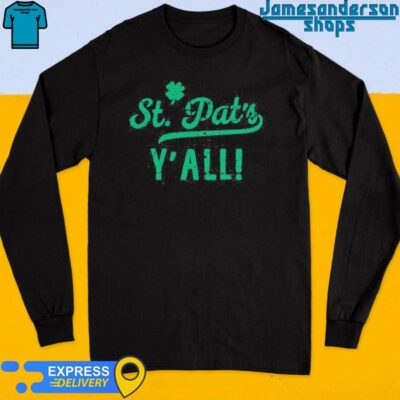 Official Jensen Ackles Wearing St Pat's Y'all Shirt Long Sleeve