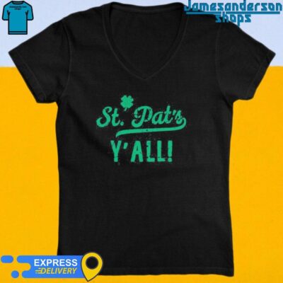 Official Jensen Ackles Wearing St Pat's Y'all Shirt V-Neck