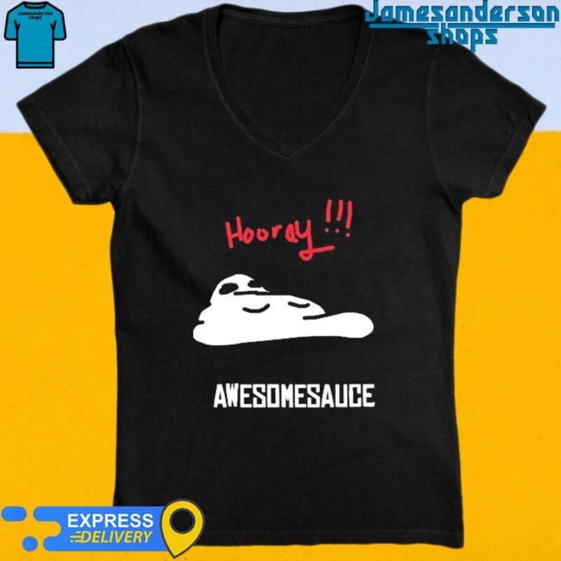 Official Hooray Awesomesauce V-Neck