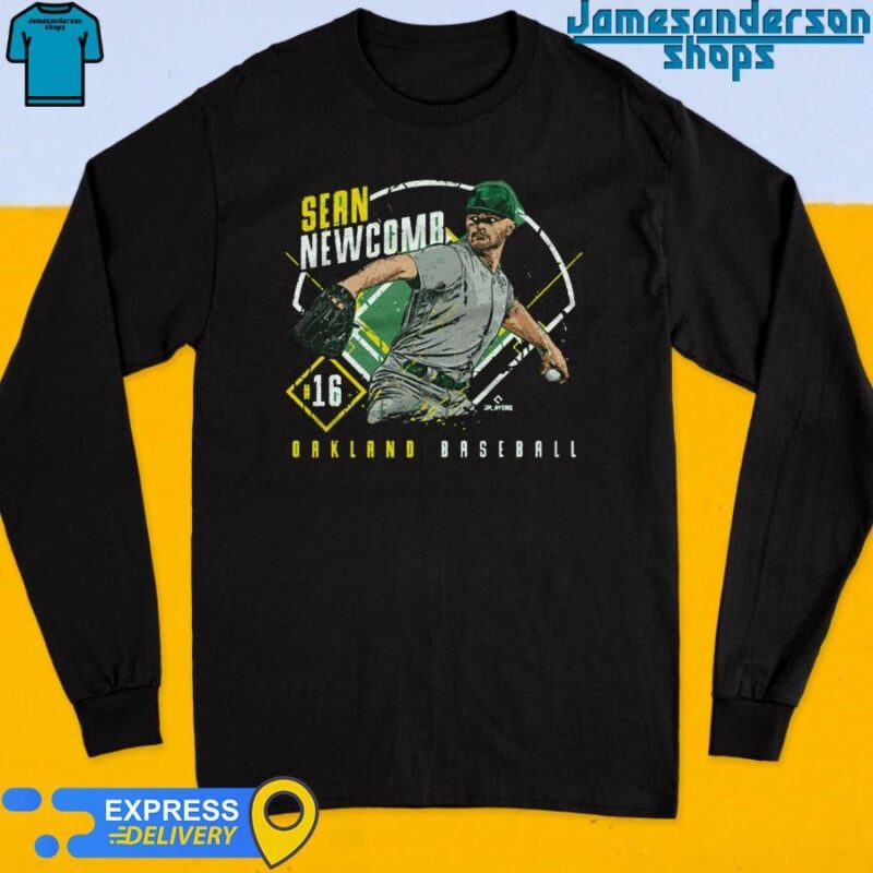 Official Sean Newcomb Oakland Athletics Ballpark Long Sleeve