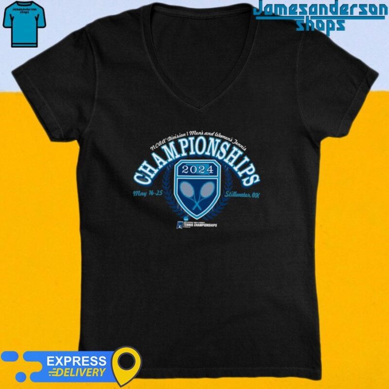 Official 2024 NCAA Division I Men's and Women's Tennis Championships logo V-Neck
