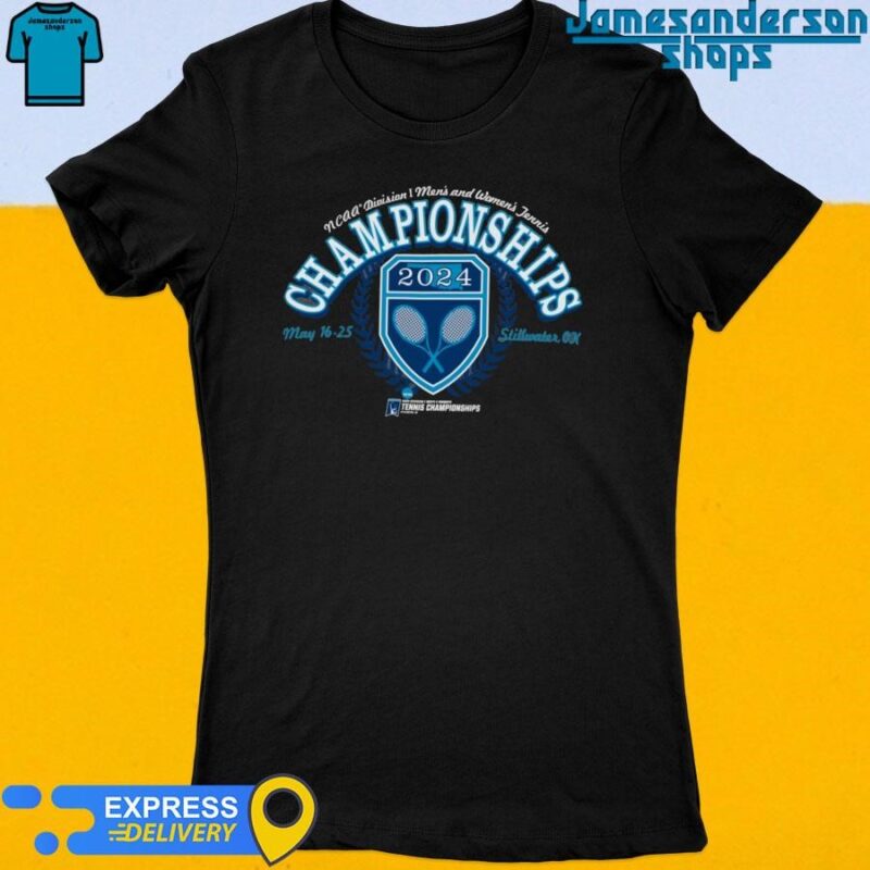 Official 2024 NCAA Division I Men's and Women's Tennis Championships logo Women's t-shirt