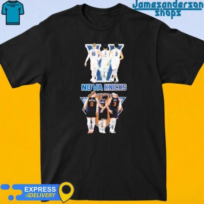 Official Villanova Wildcats New York Knicks The Legends Basketball Team signatures shirt
