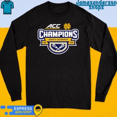 Notre Dame Fighting Irish 2024 ACC Men's Lacrosse Tournament Champions Long Sleeve