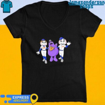 Official Talkin’ Baseball Lgm Nym And Friends V-Neck