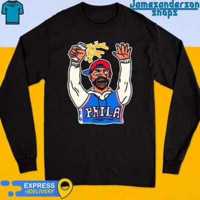 Official Phillygoat Angry Sixers Fan Long Sleeve