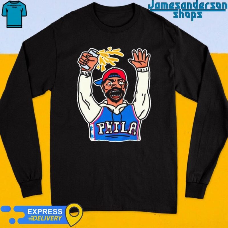 Official Phillygoat Angry Sixers Fan Long Sleeve