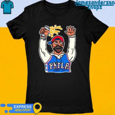 Official Phillygoat Angry Sixers Fan Women's t-shirt