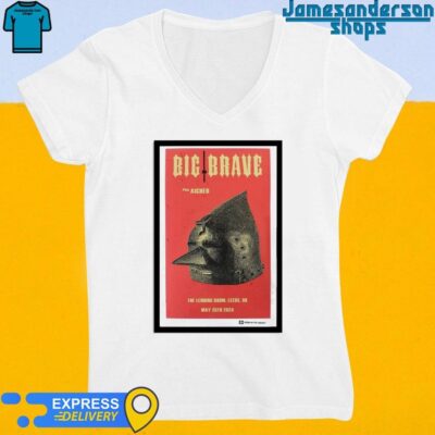 Official Big Brave May 25 2024 The Lending Room Leeds Uk Poster V-Neck