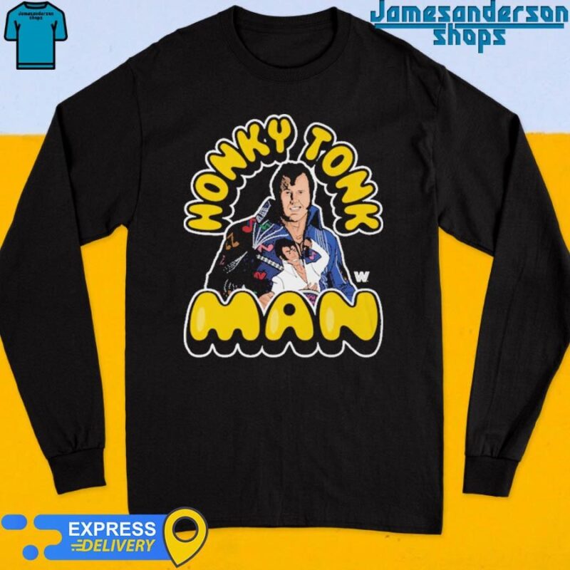 Official Honky Tonk Man Comic T Shirt Long Sleeve