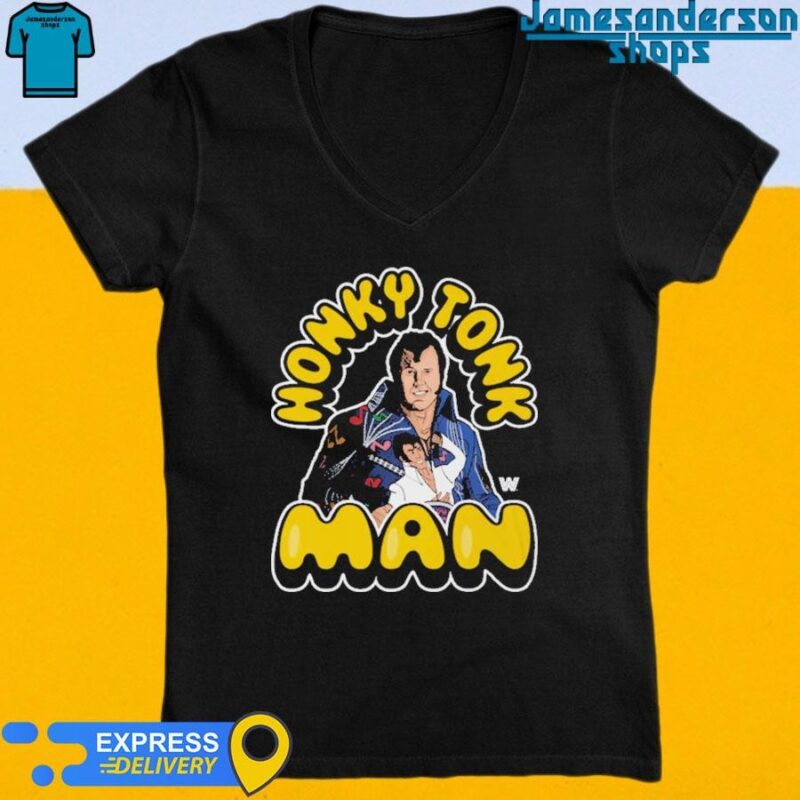 Official Honky Tonk Man Comic T Shirt V-Neck
