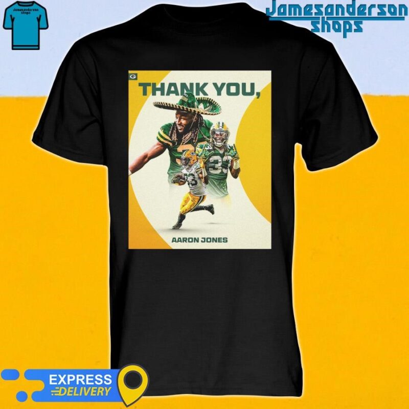 Official Thank You Aaron Jones 33 Has Contributed Green Bay Packers shirt