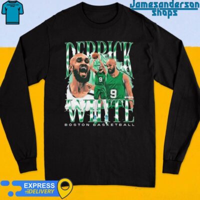 Official Derrick White Boston Celtics Vintage Long Sleeve