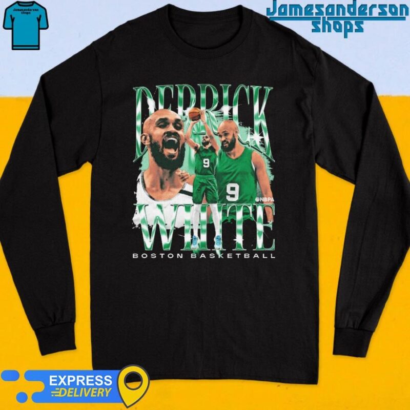 Official Derrick White Boston Celtics Vintage Long Sleeve