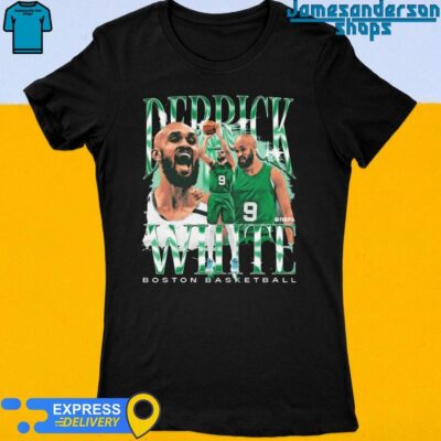 Official Derrick White Boston Celtics Vintage Women's t-shirt