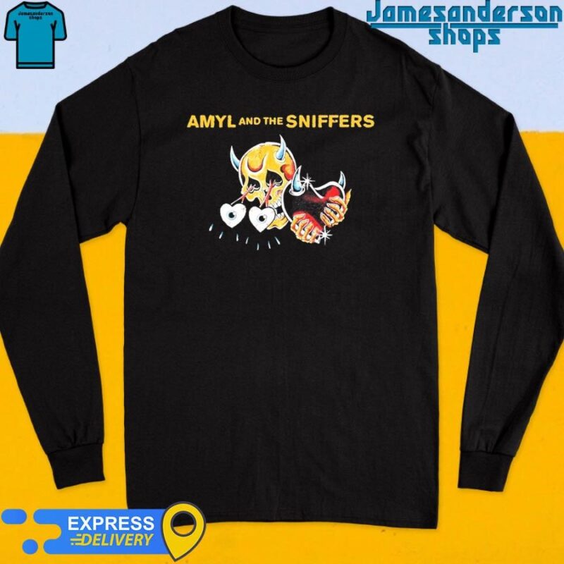 Official Amyl and the Sniffers Skull Long Sleeve