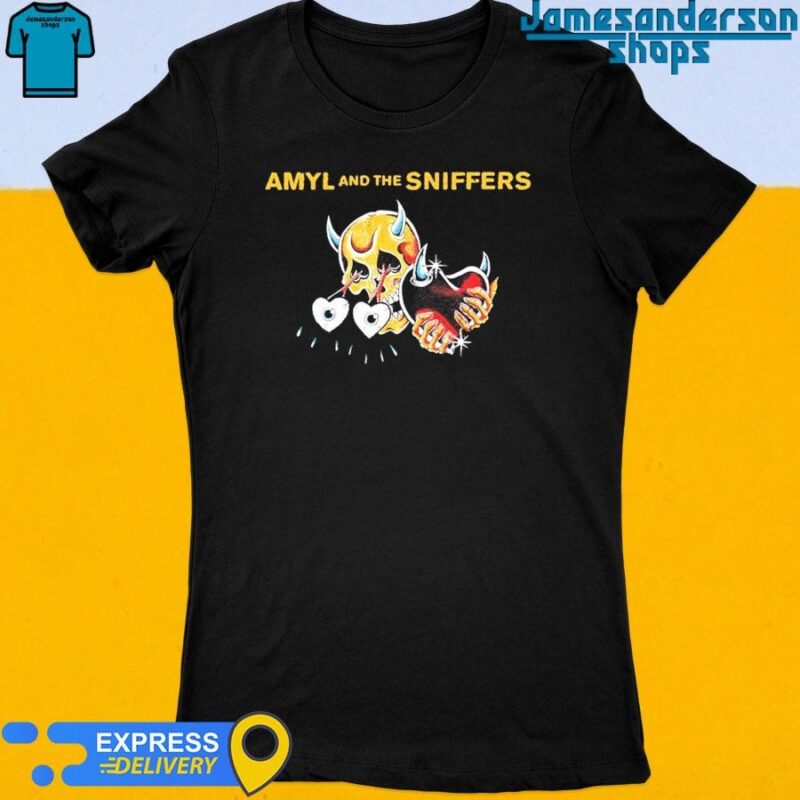 Official Amyl and the Sniffers Skull Women's t-shirt