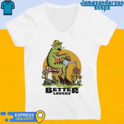 Down Right Better Lovers Spring Frog V-Neck